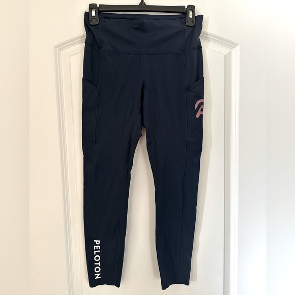 Women’s Peloton Lululemon Wunder Train High Rise Tight with Pockets 25” Navy - Picture 1 of 3